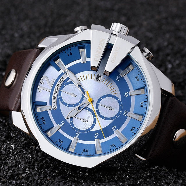 CURREN Men's Sports Quartz Watch Men Top Brand Luxury Designer Watch Man Quartz Gold Clock male Fashion Relogio Masculino Date